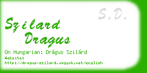 szilard dragus business card